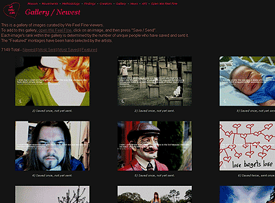 "We Feel Fine" Feeling User Gallery